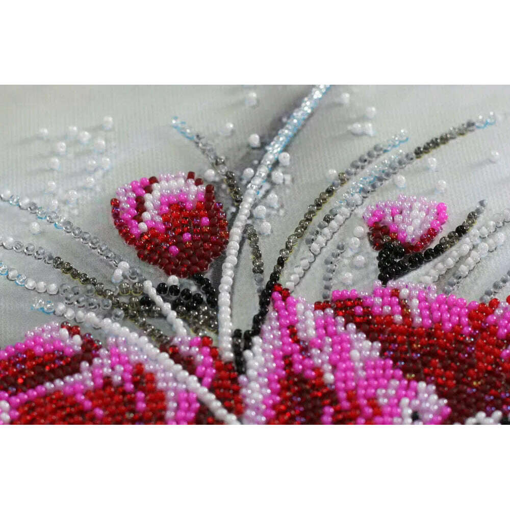 Bead Embroidery Kit - Red emerald