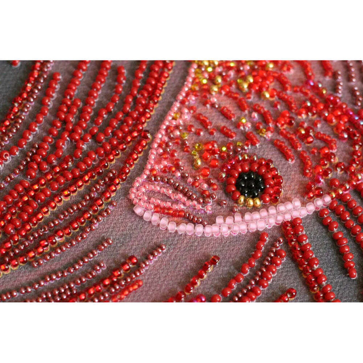 Bead Embroidery Kit - Red gold
