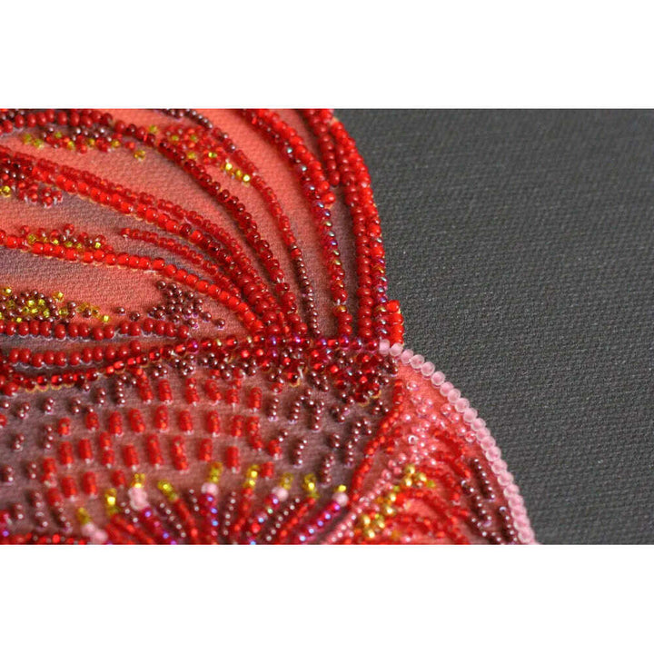 Bead Embroidery Kit - Red gold