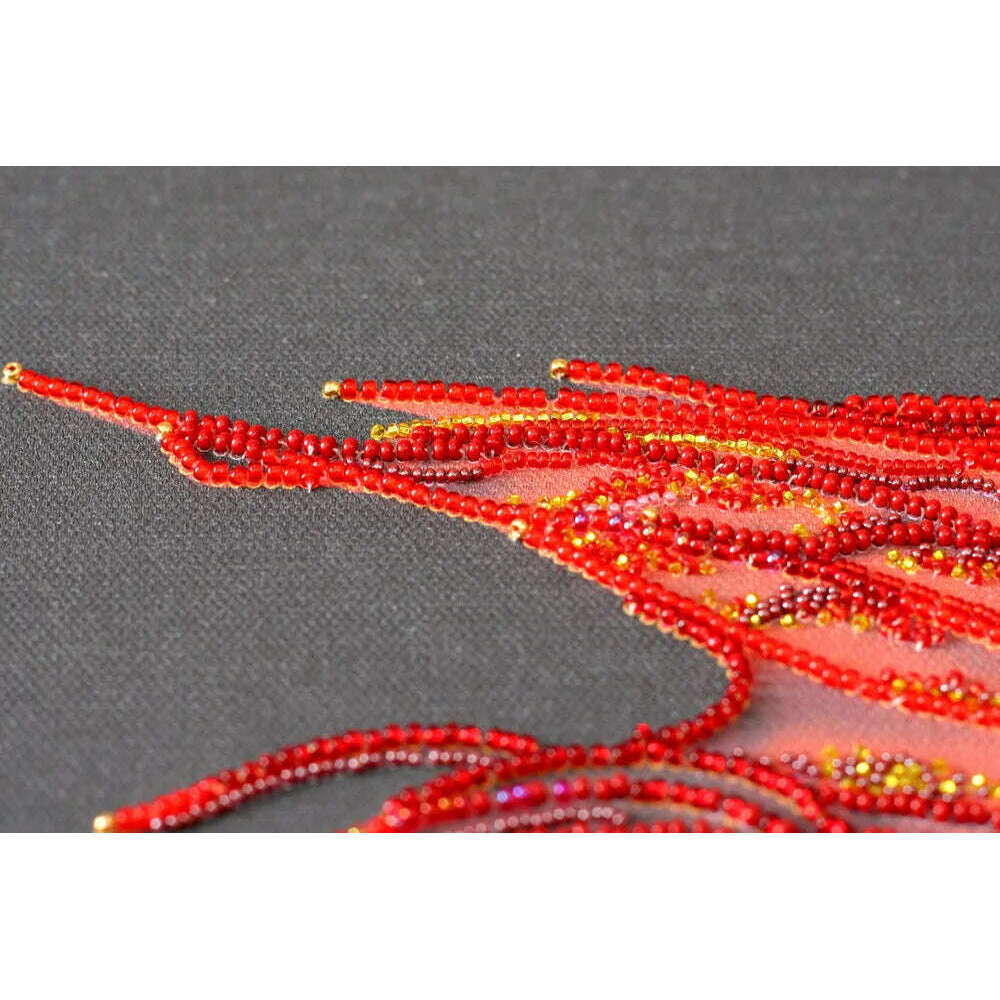 Bead Embroidery Kit - Red gold