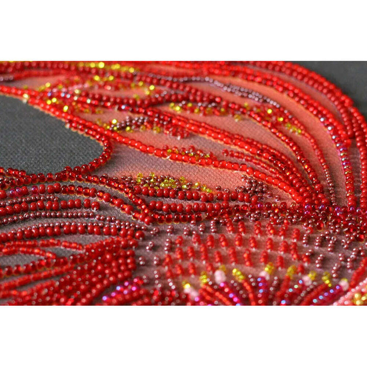 Bead Embroidery Kit - Red gold