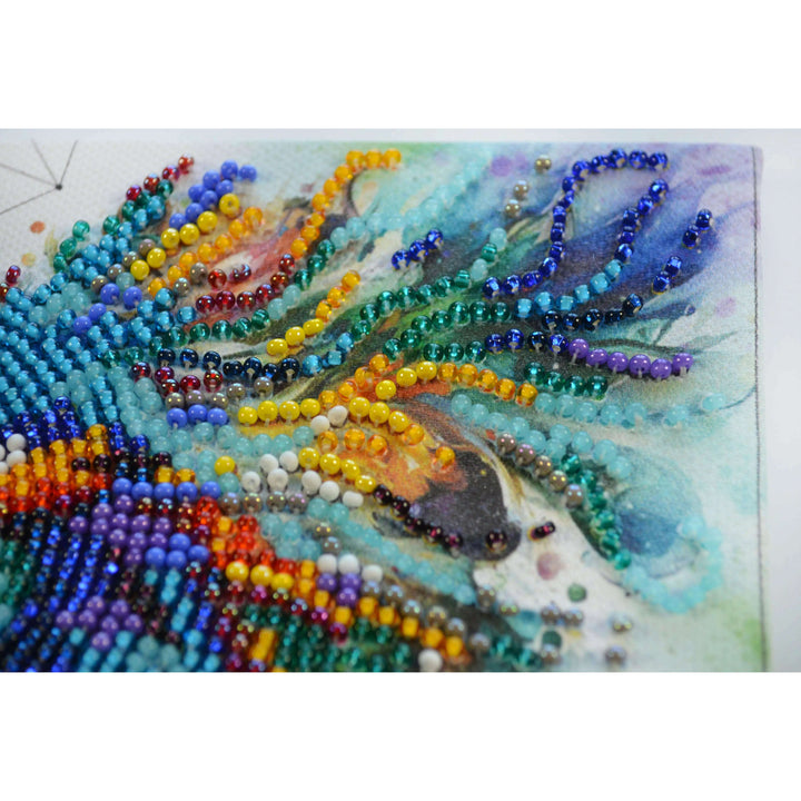 Bead Embroidery Kit - Respectable peacock AM-253