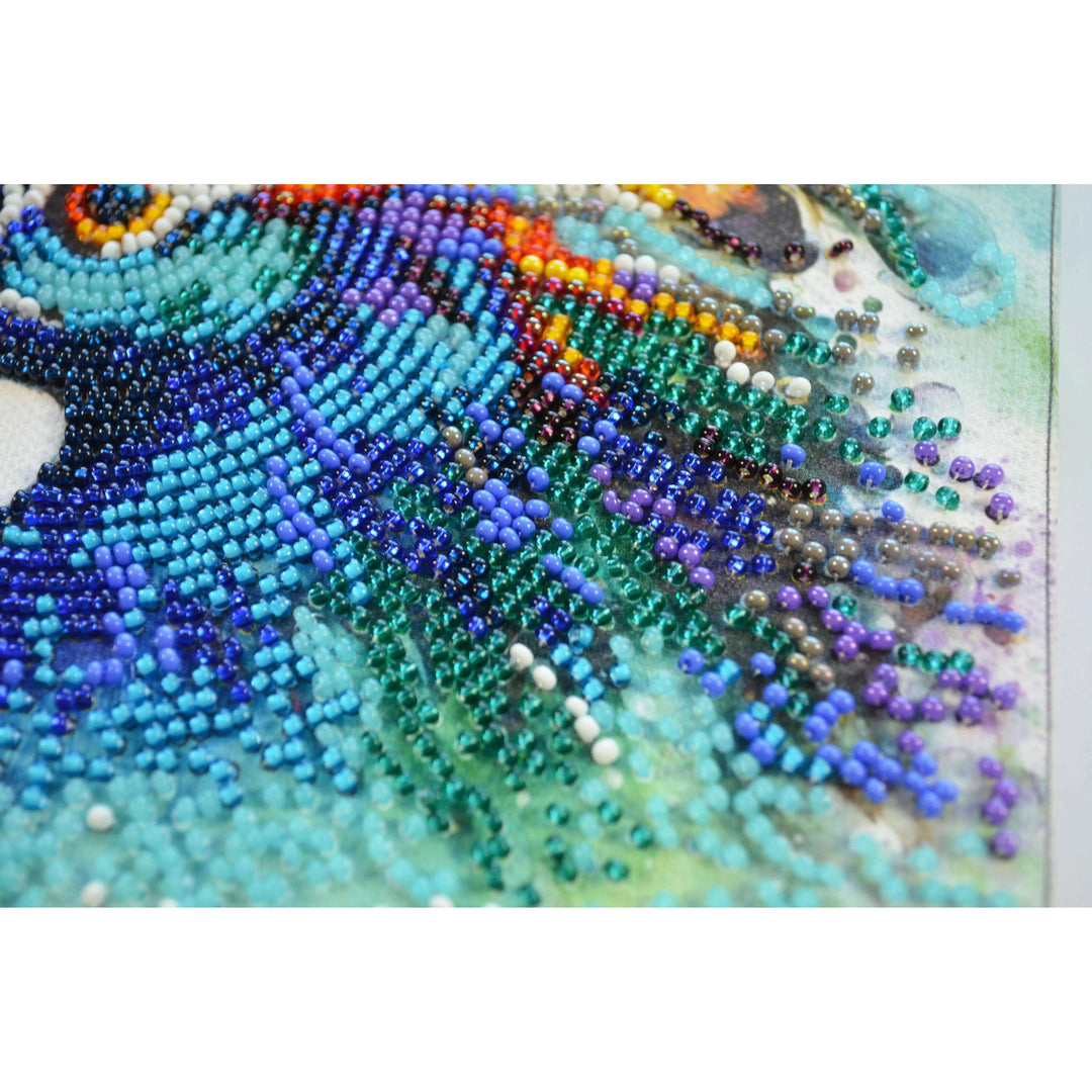Bead Embroidery Kit - Respectable peacock AM-253