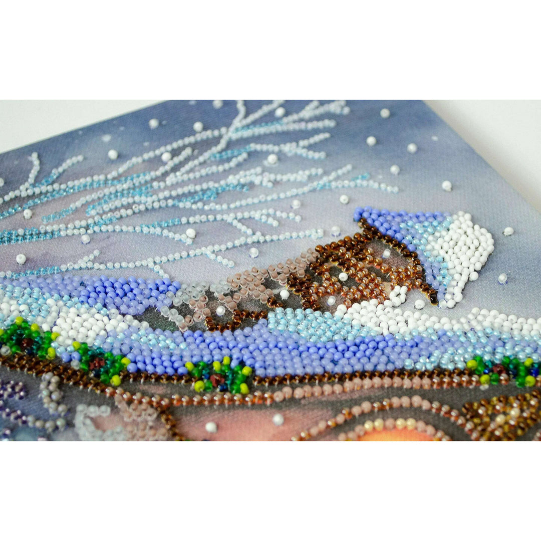Bead Embroidery Kit - When winter blows cold