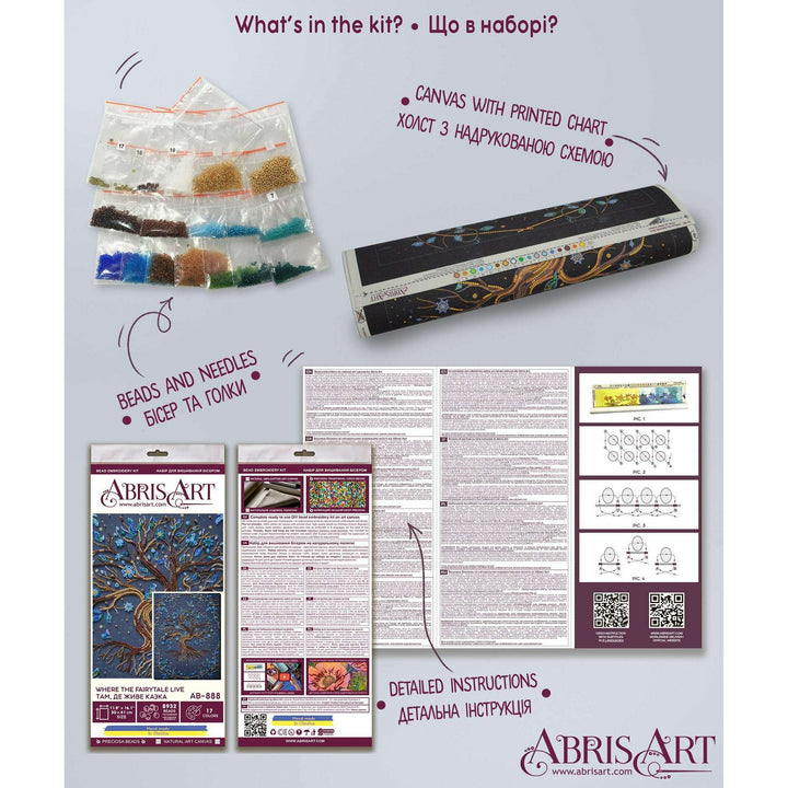Bead Embroidery Kit - Where the fairytale live