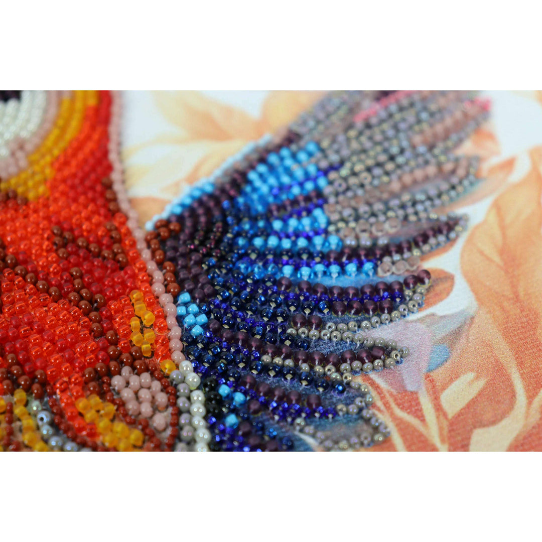 Bead Embroidery Kit A colorful flap of a wing AB-901