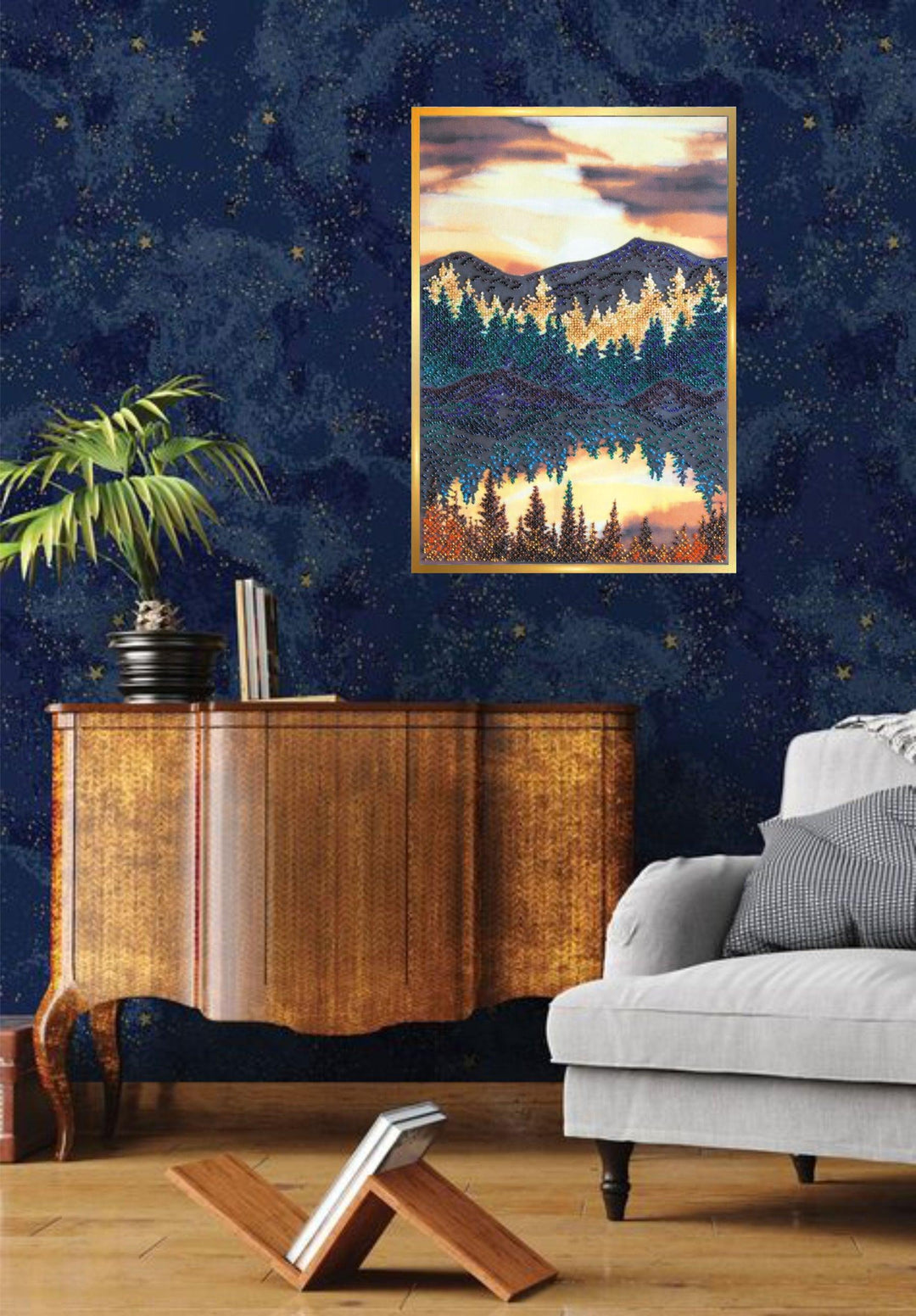 Bead Embroidery Kit - At a lake AB-845