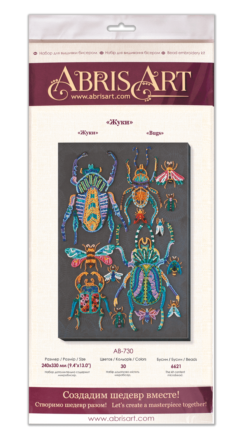 Bead Embroidery Kit - Beetles AB-730
