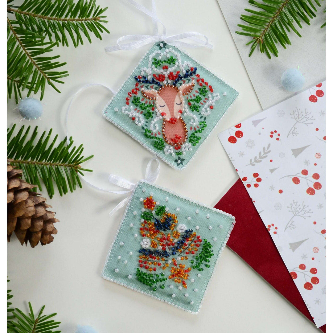 Bead Embroidery Kit Decoration - Christmas mood ABT-029