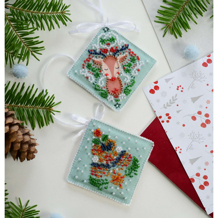 Bead Embroidery Kit Decoration - Christmas mood ABT-029