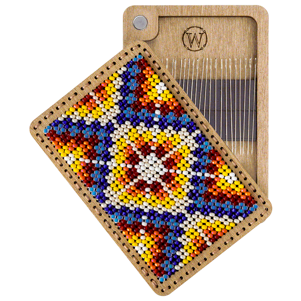 Bead Embroidery Kit for creating a needle box FLZB(N)-096