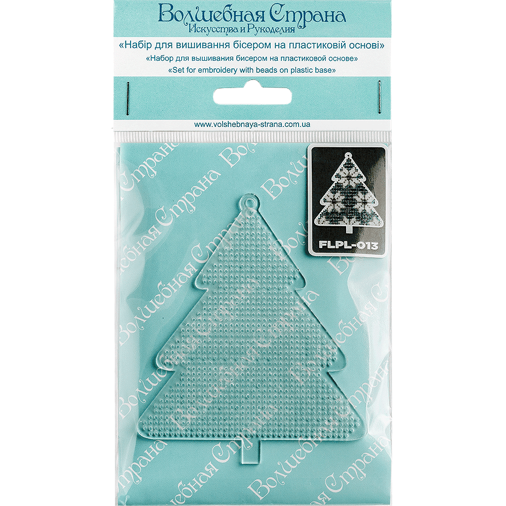 Bead embroidery kit on a plastic base FLPL-013