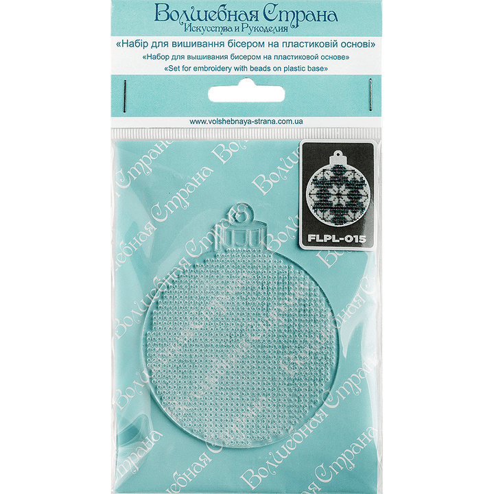 Bead embroidery kit on a plastic base FLPL-015