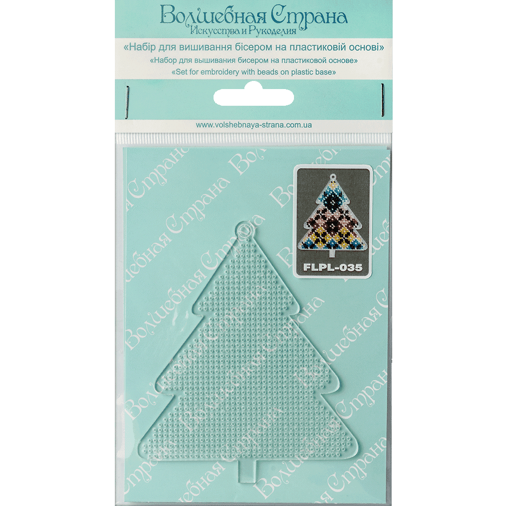 Bead embroidery kit on a plastic base FLPL-035