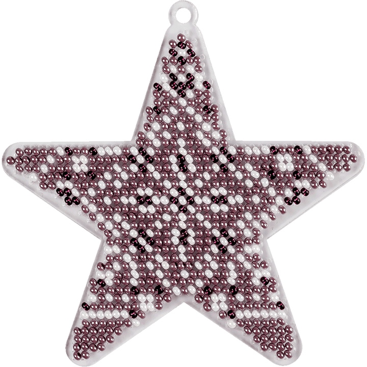 Bead embroidery kit on a plastic base FLPL-038