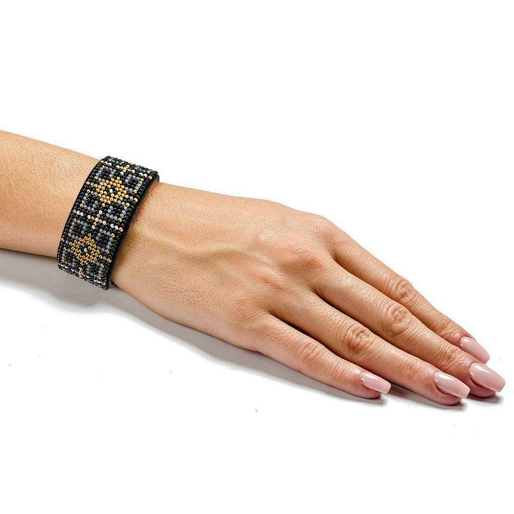 Bead embroidery kit on artificial leather FLBB-022