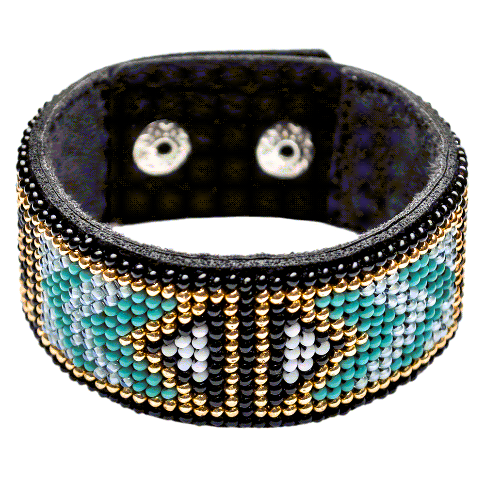 Bead embroidery kit on artificial leather FLBB-024