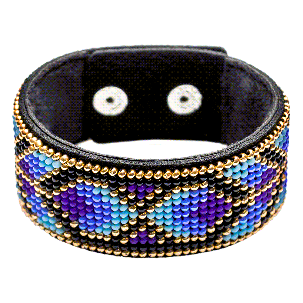 Bead embroidery kit on artificial leather FLBB-026