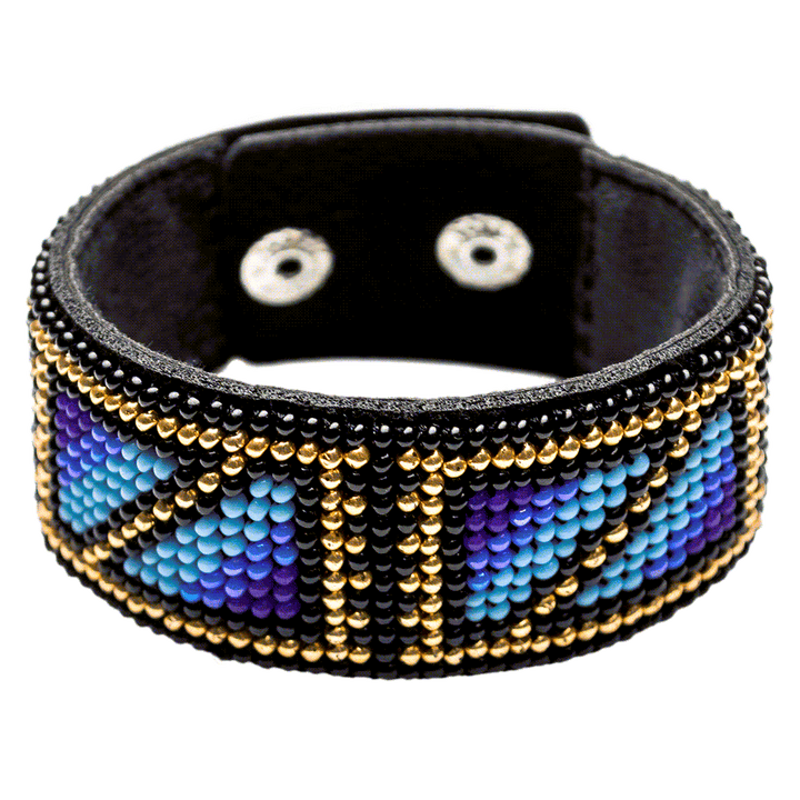 Bead embroidery kit on artificial leather FLBB-028