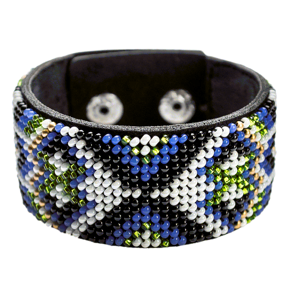 Bead embroidery kit on artificial leather FLBB-031