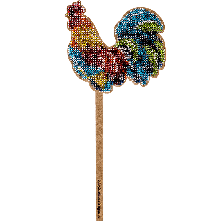 Bead embroidery kit on wood FLK-120