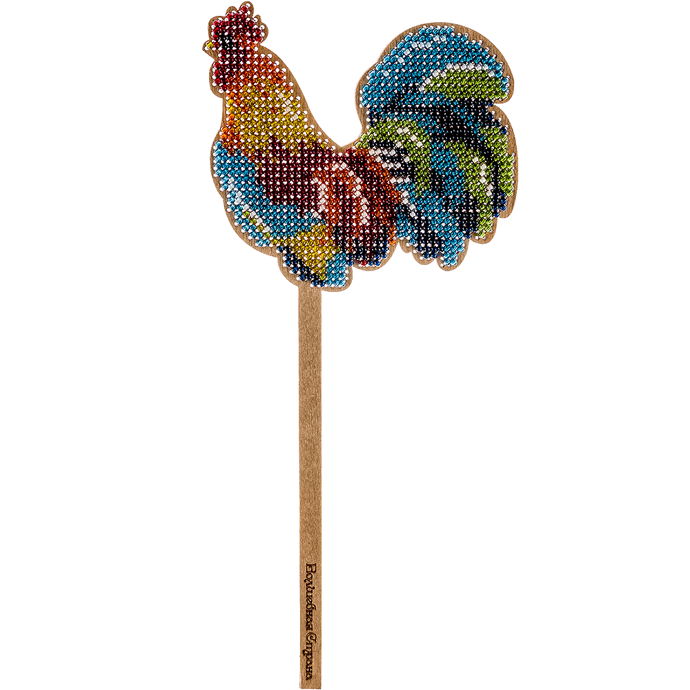 Bead embroidery kit on wood FLK-120