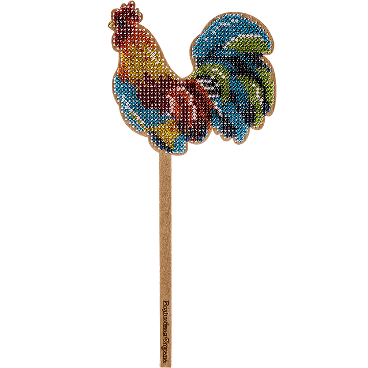 Bead embroidery kit on wood FLK-120