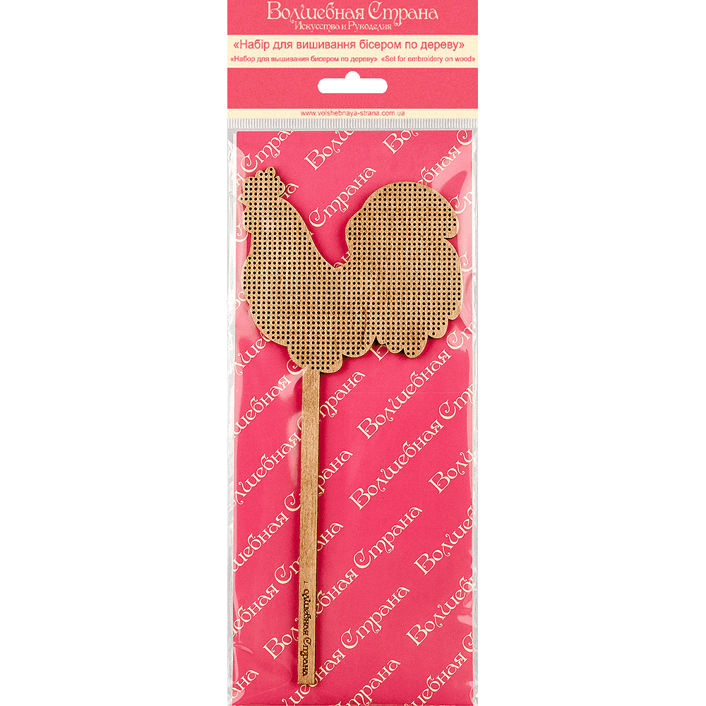 Bead embroidery kit on wood FLK-120