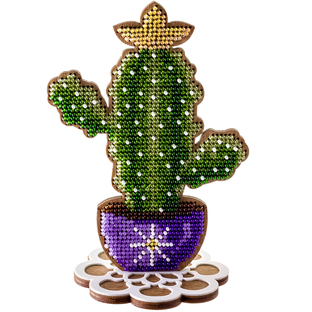 Bead embroidery kit on wood FLK-189