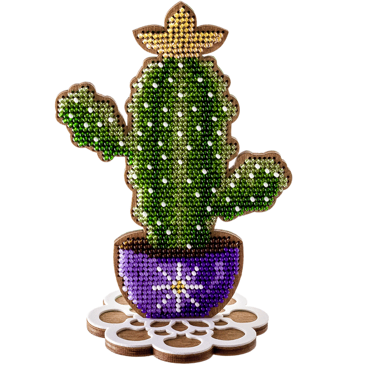 Bead embroidery kit on wood FLK-189