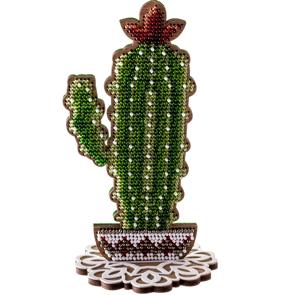 Bead embroidery kit on wood FLK-193