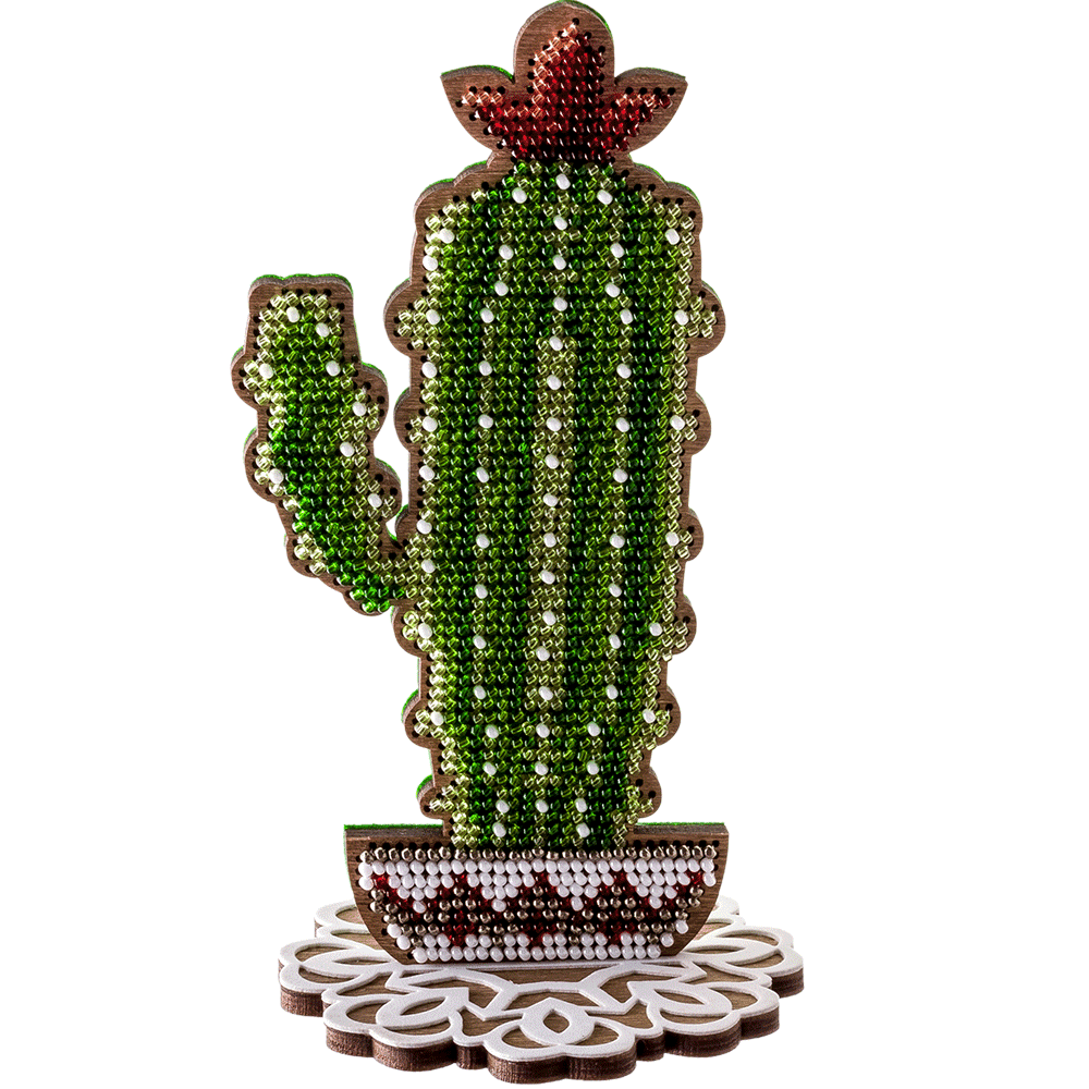 Bead embroidery kit on wood FLK-193