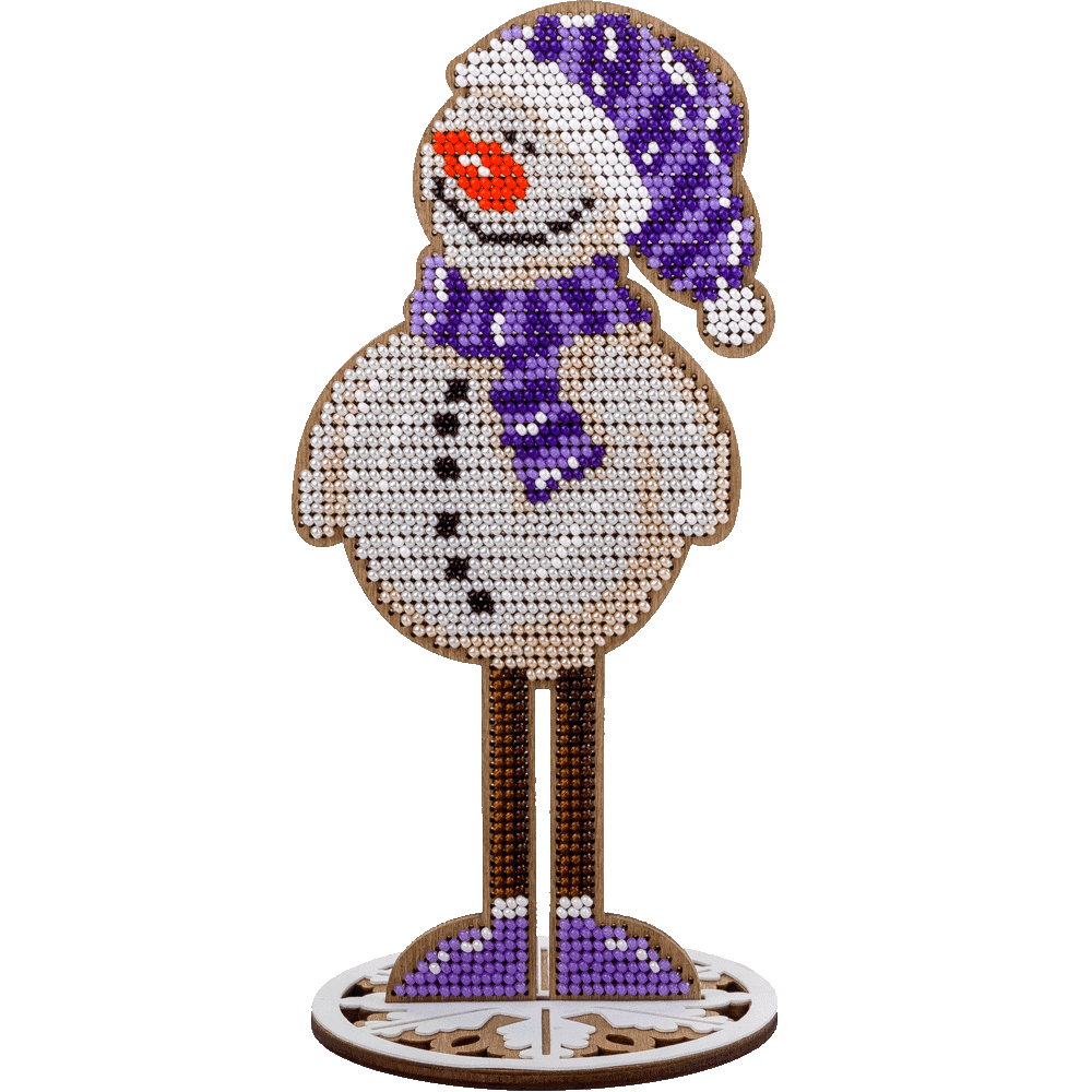 Bead embroidery kit on wood FLK-207