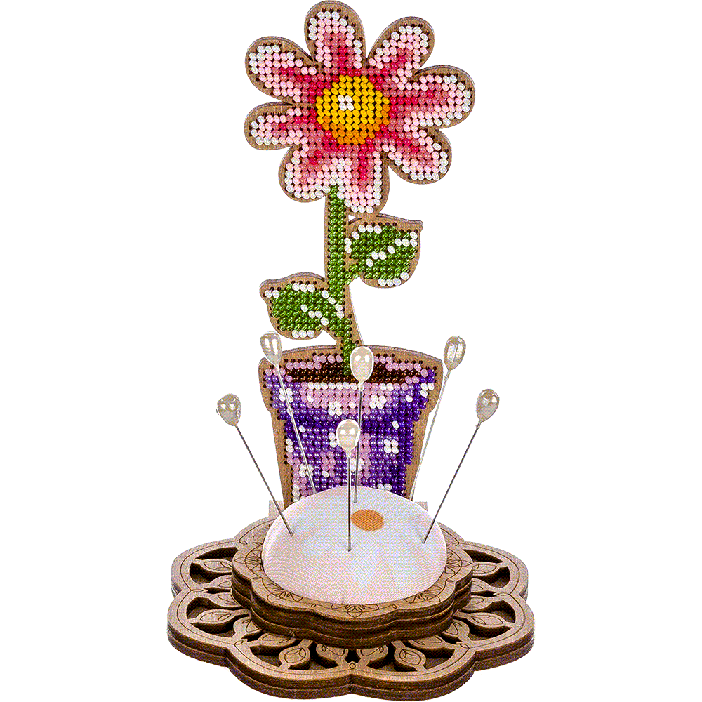 Bead embroidery kit on wood FLK-280