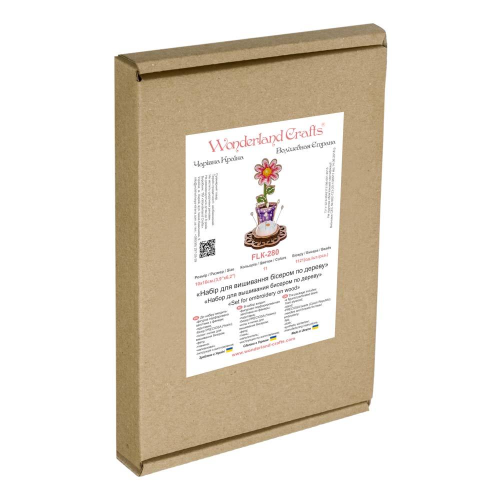 Bead embroidery kit on wood FLK-280