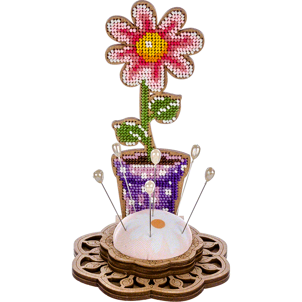 Bead embroidery kit on wood FLK-280