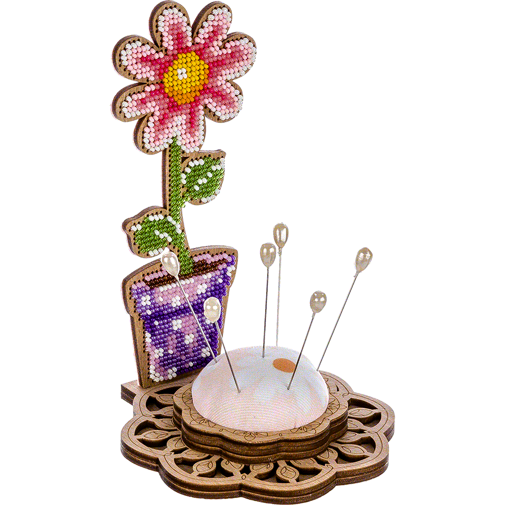 Bead embroidery kit on wood FLK-280