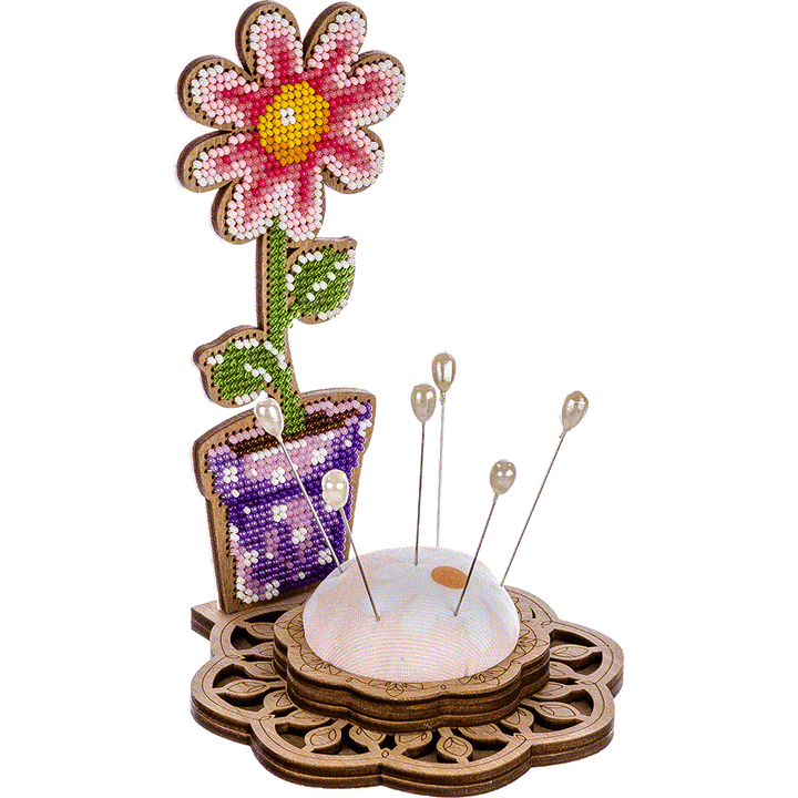 Bead embroidery kit on wood FLK-280