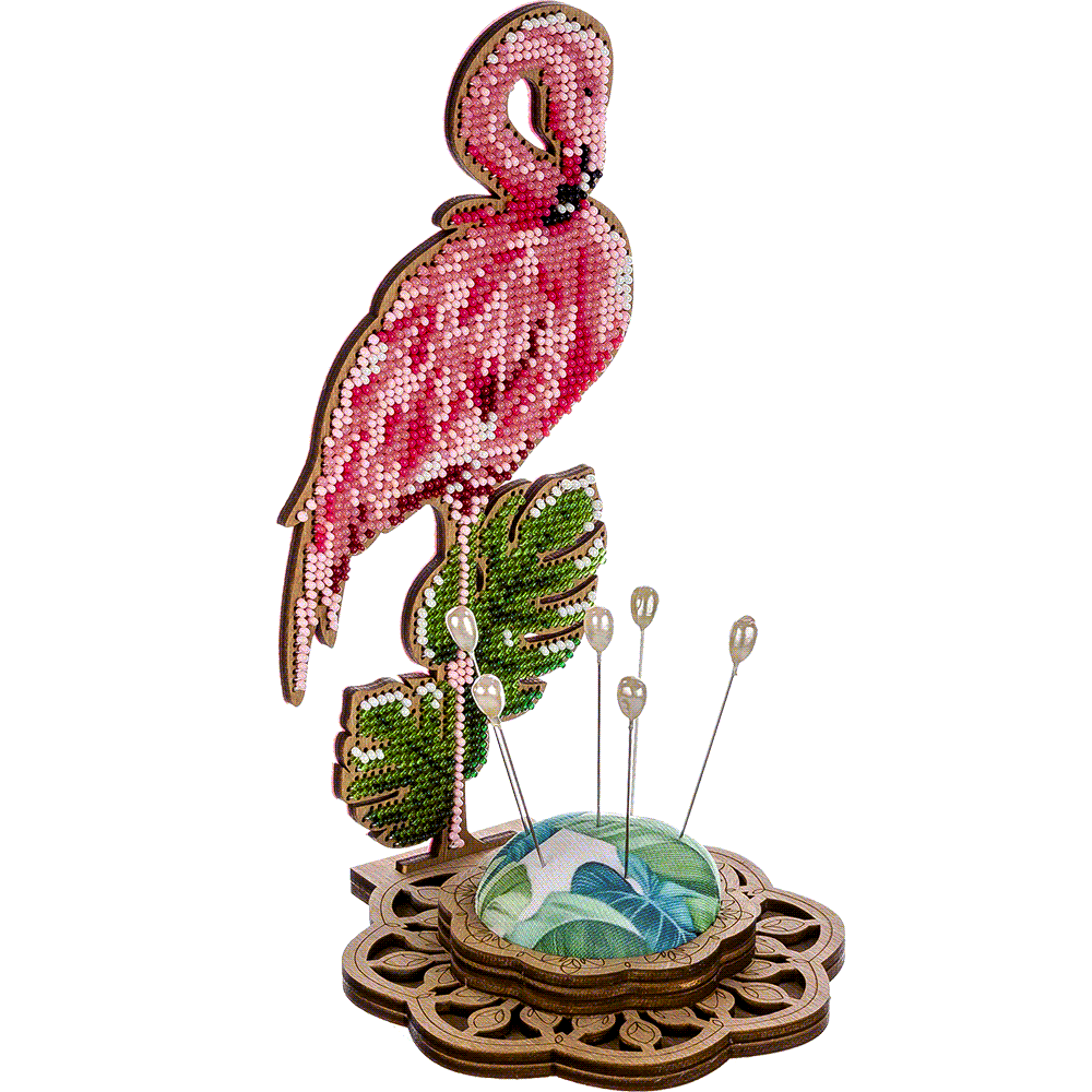 Bead embroidery kit on wood FLK-284