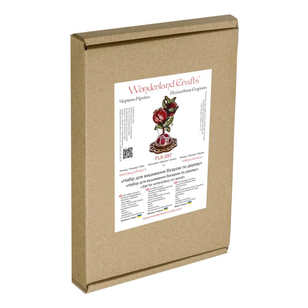 Bead embroidery kit on wood FLK-287
