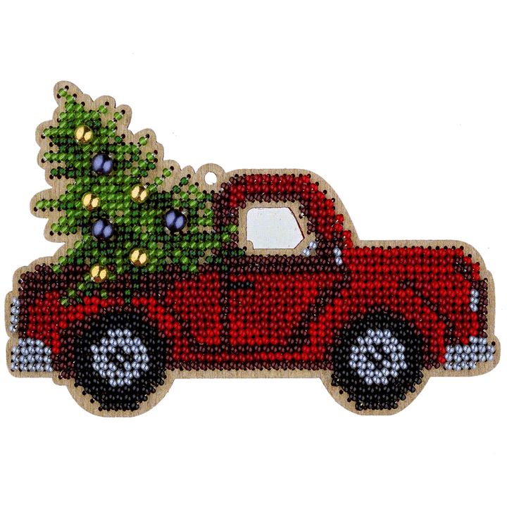 Bead embroidery kit on wood FLK-382