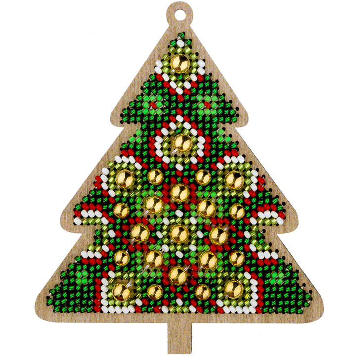 Bead embroidery kit on wood FLK-396