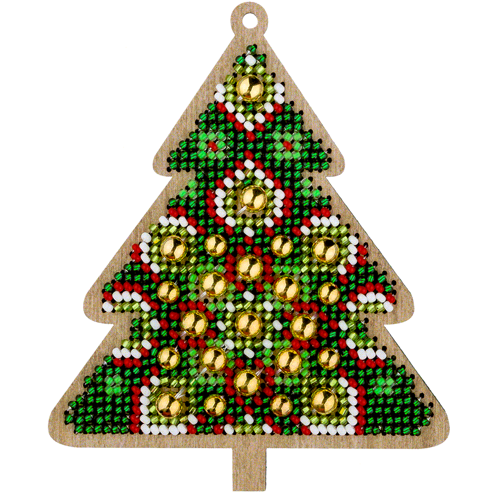 Bead embroidery kit on wood FLK-396