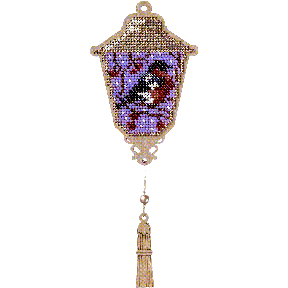 Bead embroidery kit on wood FLK-451