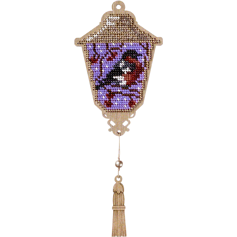 Bead embroidery kit on wood FLK-451