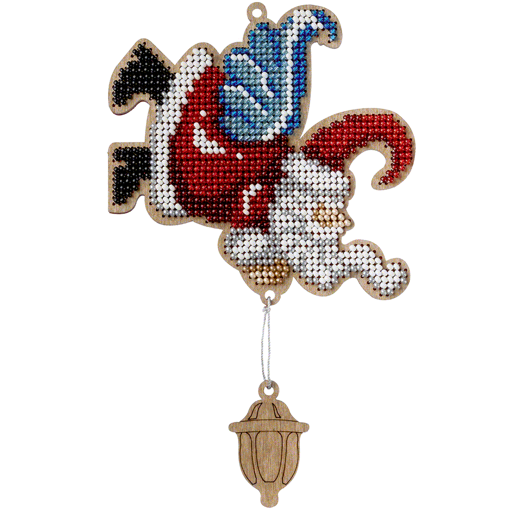 Bead embroidery kit on wood FLK-455