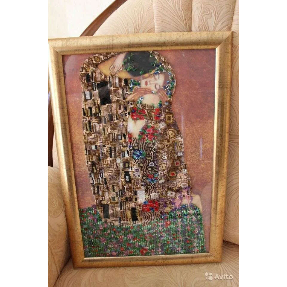 Bead Embroidery Kit The kiss AB-073