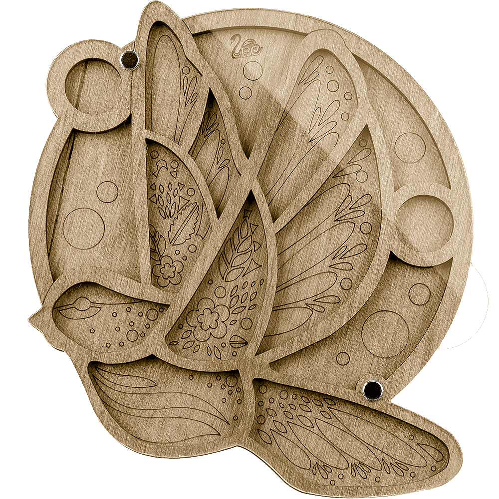 Bead organizer with transparent cover FLZB-031