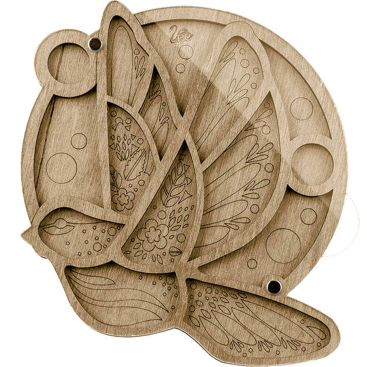 Bead organizer with transparent cover FLZB-031