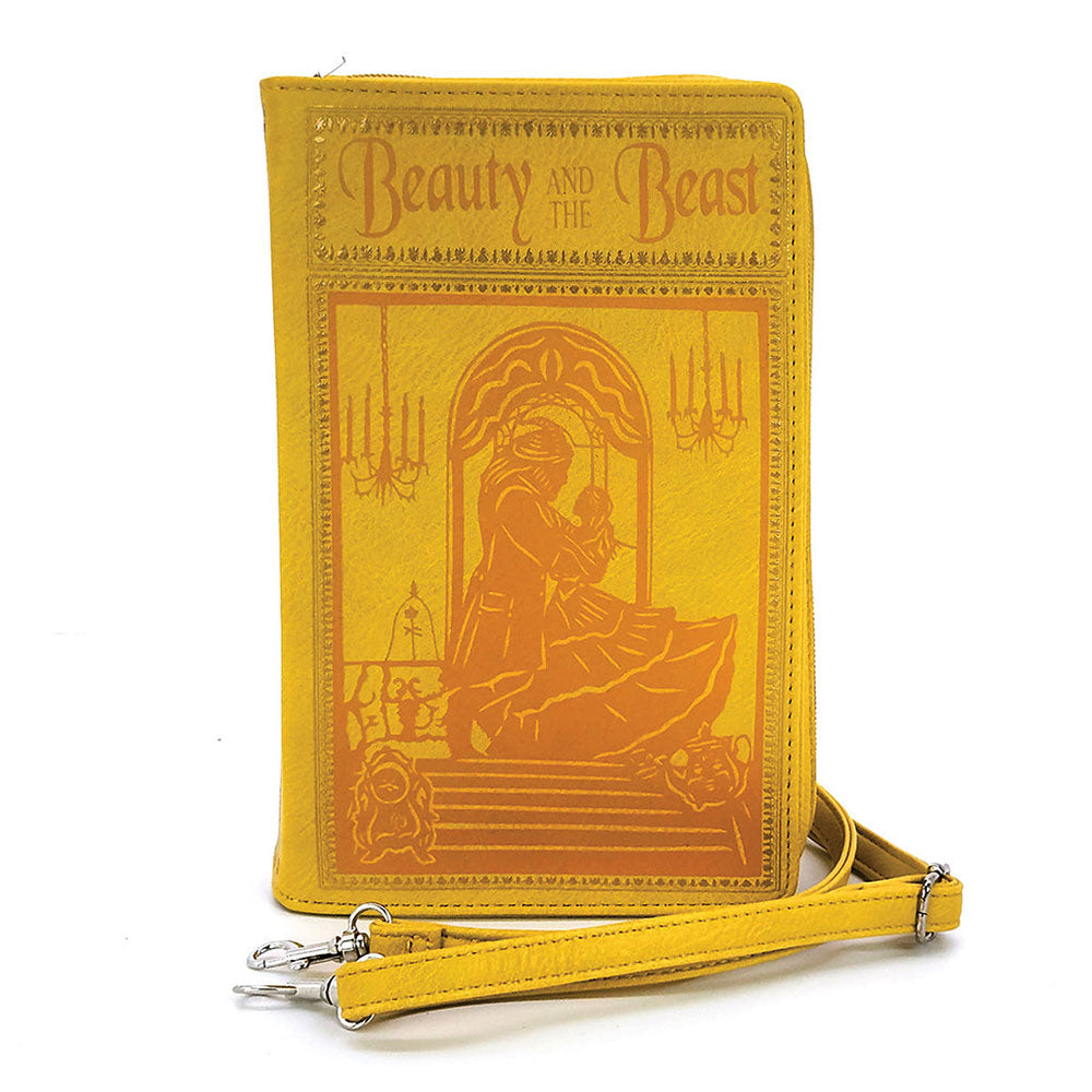 Beauty And The Beast Book Clutch Cross Body Bag In Vinyl by Book Bags